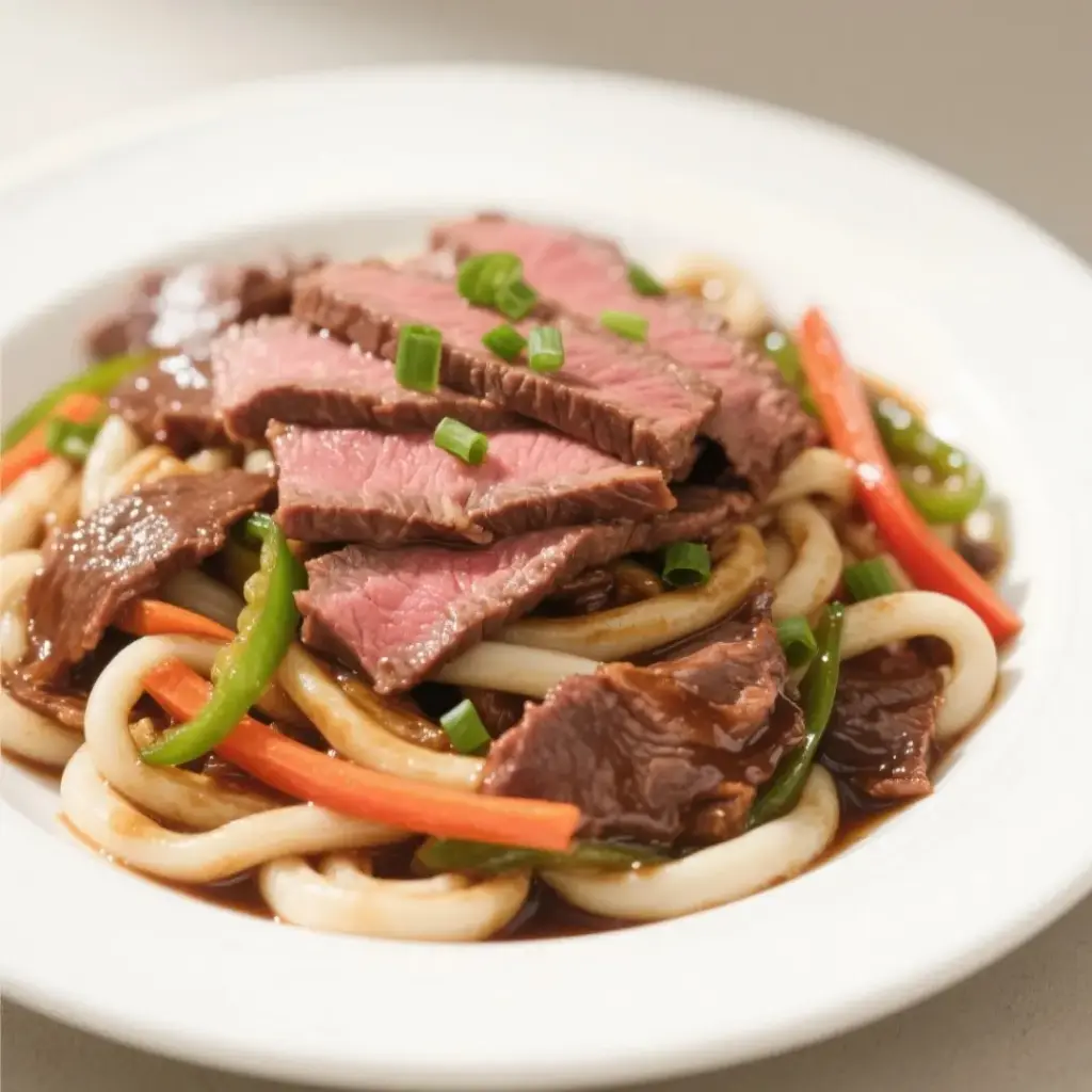 燒汁牛肉炒烏冬