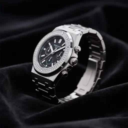 高性能計時腕錶水晶手錶