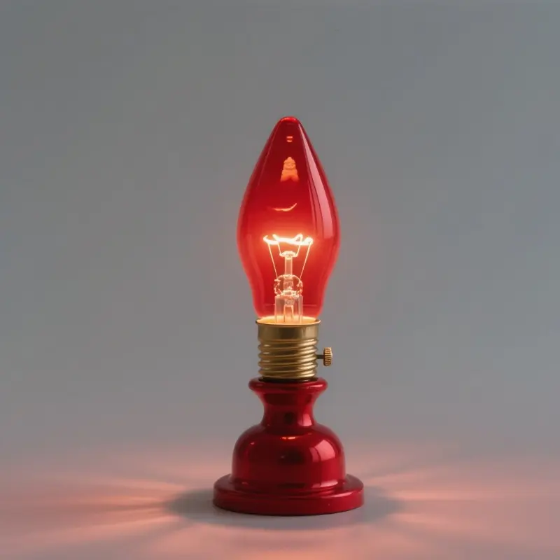 紅色小紅佛燈尖頭燈泡