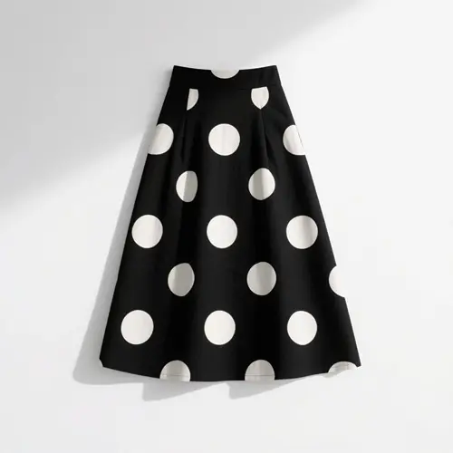 氣質波點 A 字半身裙