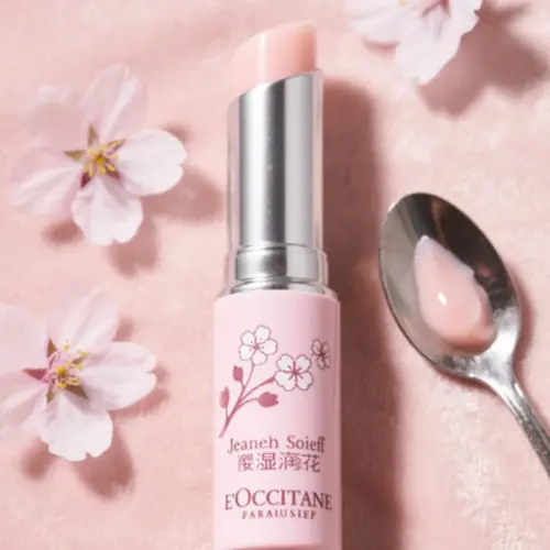 法國歐舒丹保濕滋潤櫻花潤唇膏