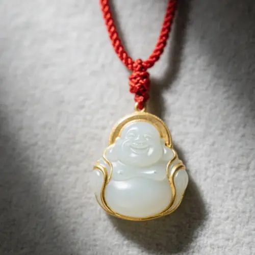 玉石佛公項鏈