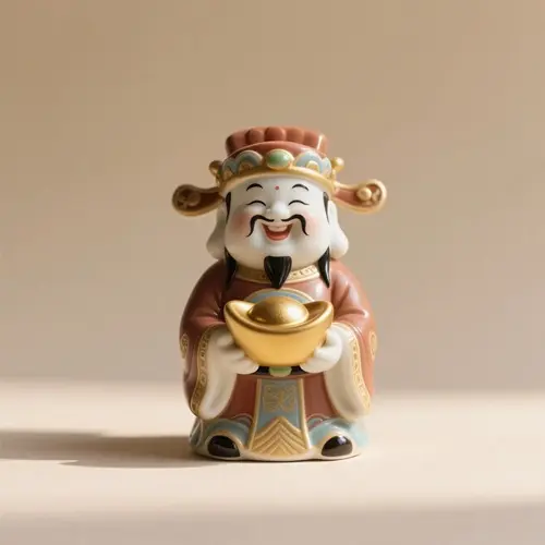 陶瓷財神爺佛像擺件