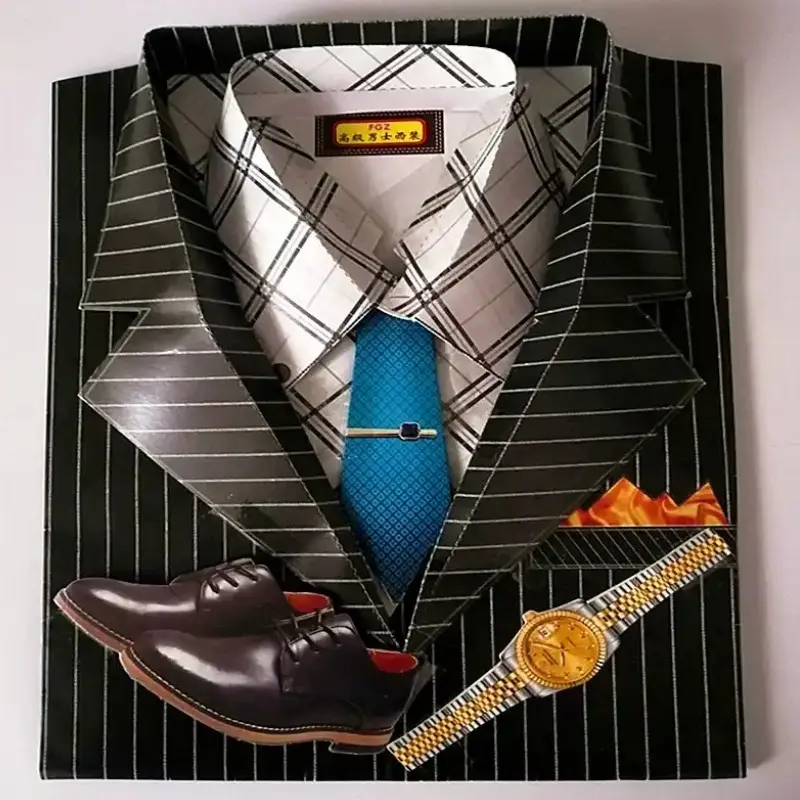 立體折紙男西裝套裝