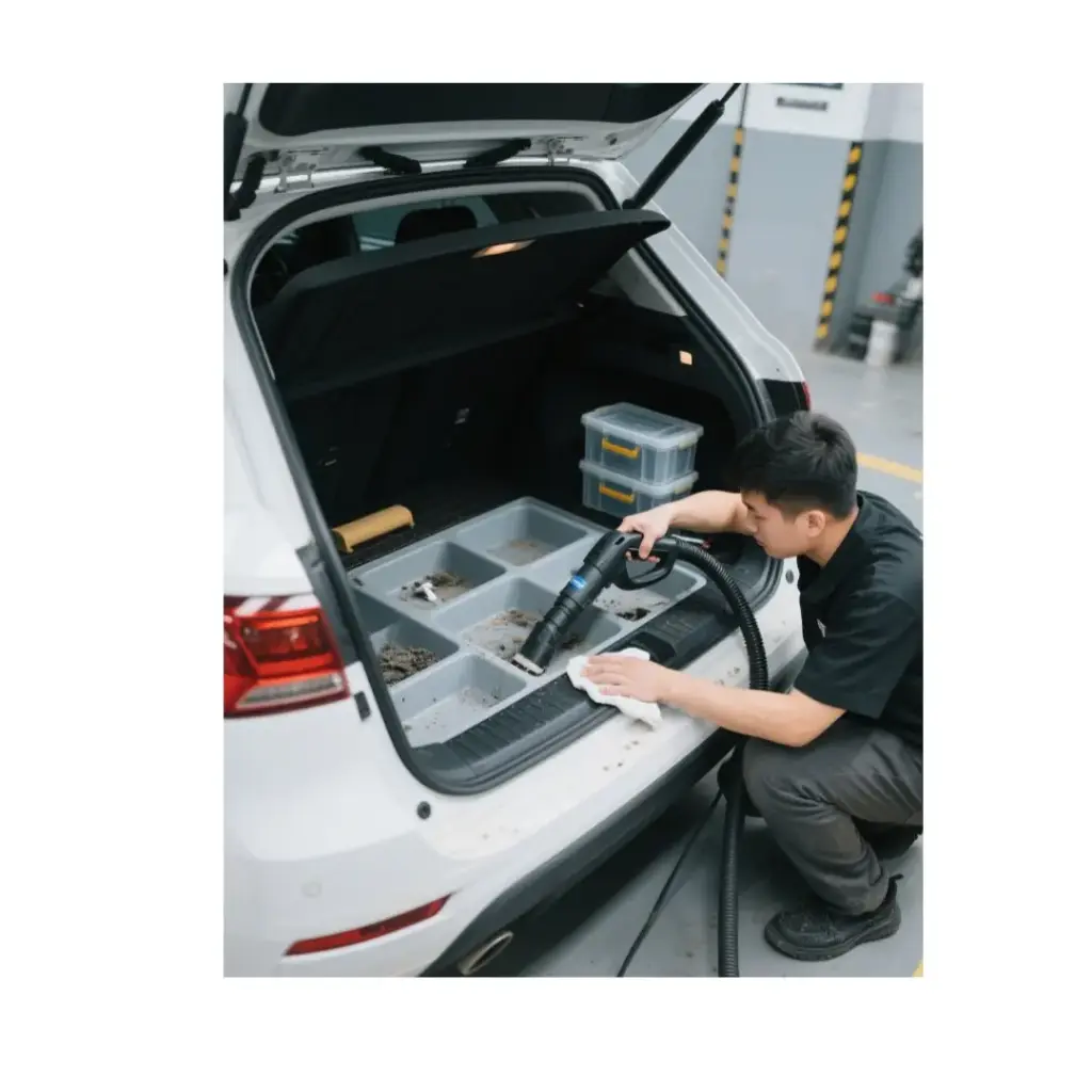 车尾箱深层除污整理