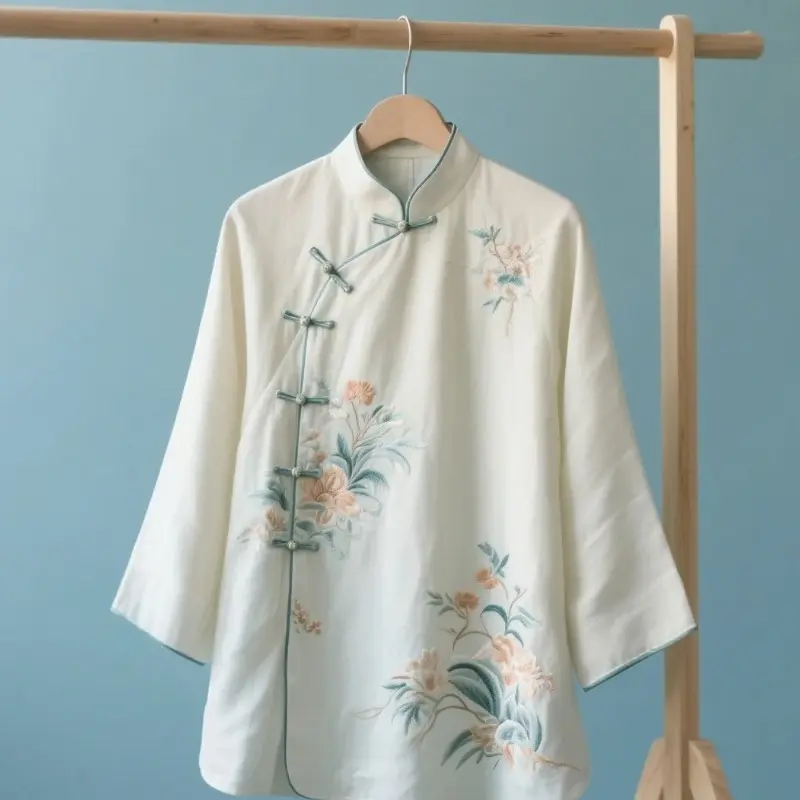 刺繡改良唐裝衫