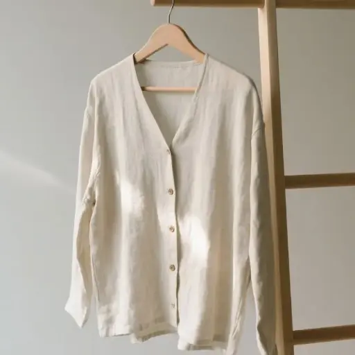 易穿脫前扣開襟衫