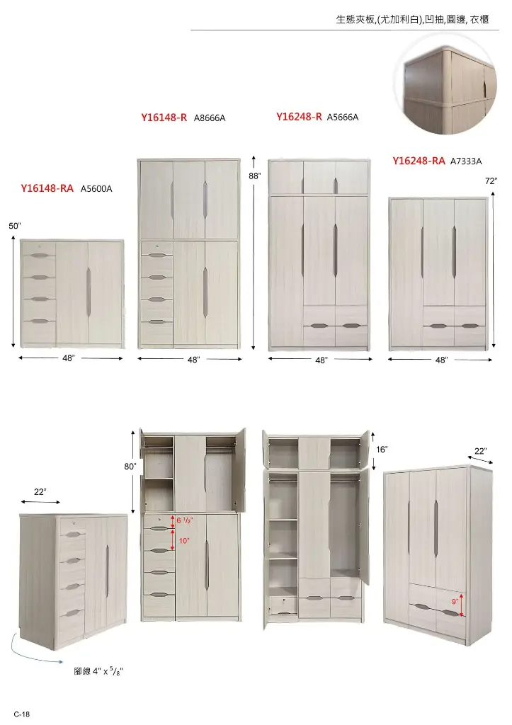 低甲醇生態夾板衣櫃