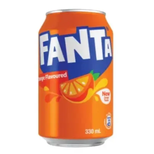 芬達橙味汽水 330 毫升罐