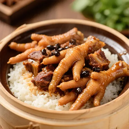 豉汁鳳爪蒸排骨飯