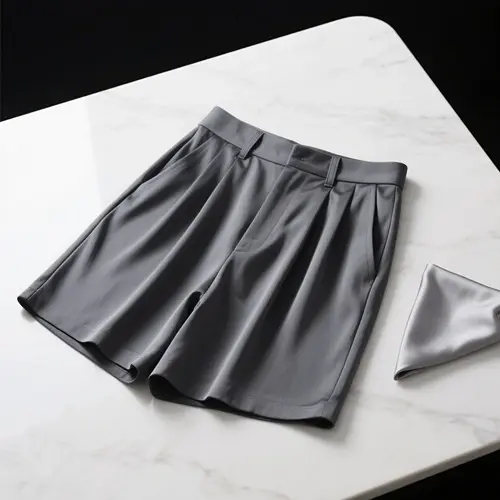 冰絲垂感西裝短褲