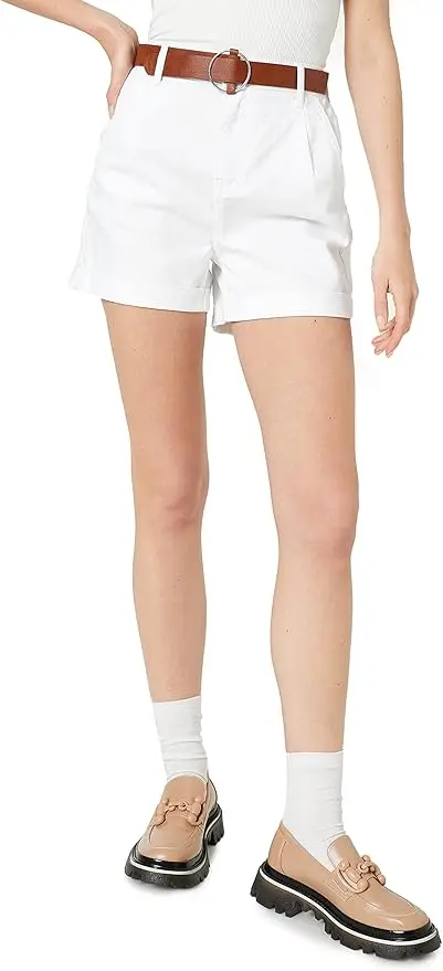 Koton 女士腰帶裝飾高腰迷你短褲