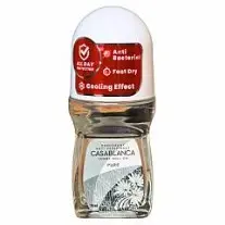 CASABLANCA DEODORANT ANTI PERSPIRANT ROLL ON (WHITE) PURE (50ml)