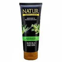 NATUR CONDITIONER OLIVE OIL & ALOEVERA (MOISTURIZE & NOURISH HAIR SHAFT) (165ml)