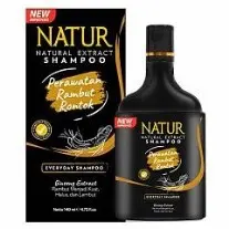 NATUR SHAMPOO GINGSENG EXTRACT PERAWATAN RAMBUT RONTOK (140ml)