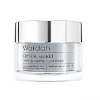 WARDAH - CRYSTAL SECRET BRIGHT ACTIVATING NIGHT CREAM with ALPHA ARBUTIN + BRIGHTENING PEPTIDE,