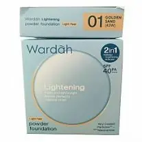 WARDAH LIGHTENING PWD FOUND LF SPF 40 PA++++ 01 GOLDEN SAND (43W) (12gr)