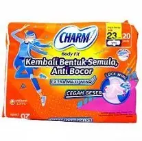 CHARM BODY FIT EXTRA MAXI WING LOCK WING (23cm 20pads)