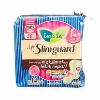 LAURIER SUPER SLIMGUARD NORMAL TO HEAVY NIGHT WING 30cm (14pads)