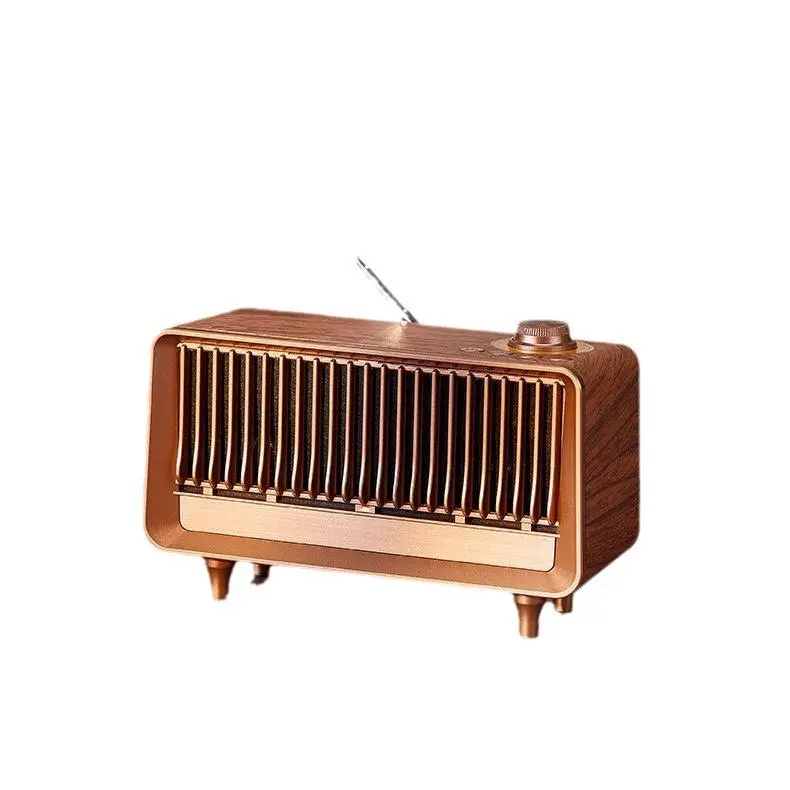 Redwingy B3復古木質低音炮便攜式音箱 防水無線藍牙音箱（帶FM收音機、TF卡