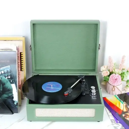 高品质多功能复古唱片机 带留声机功能