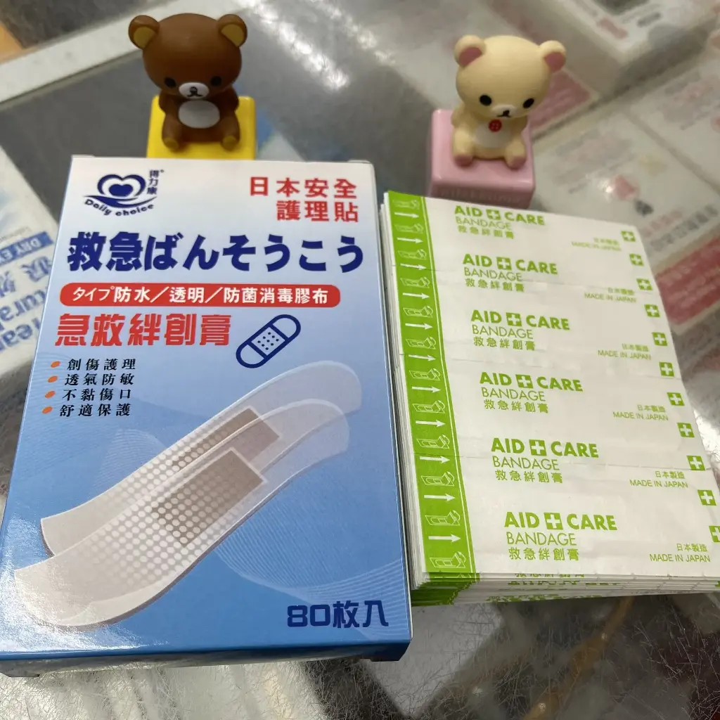 得力康 救急透明膠布 80PCS