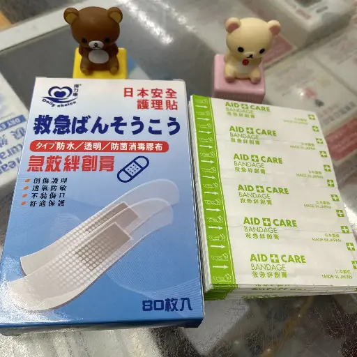 得力康 救急透明膠布 80PCS