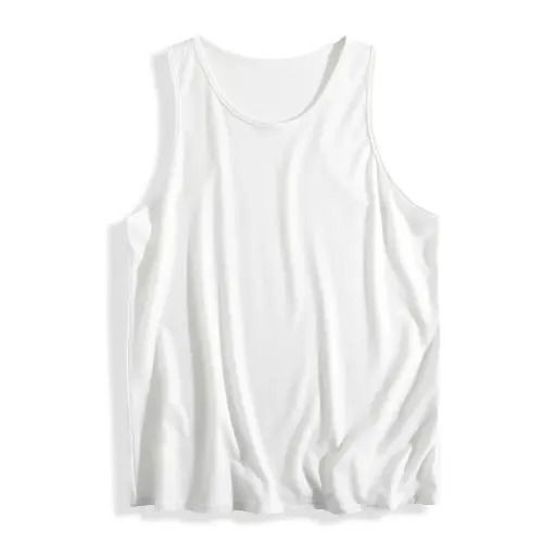 男士白色無袖汗衫